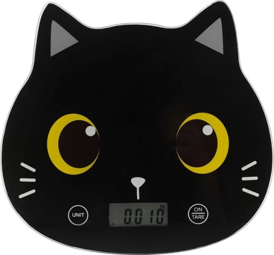 Digital kitchen scale cat, black