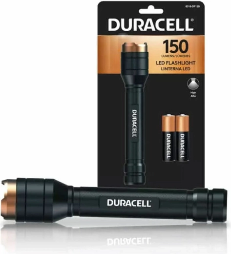 Duracell aliumininis žibintuvėlis 2× AAA 150 lm