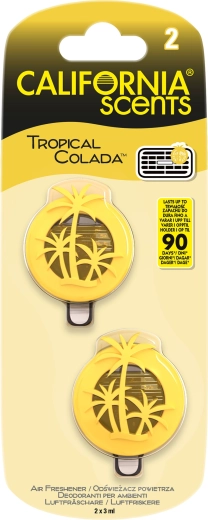 Car Fragrance California Scents Mini Diffuser Tropical Colada