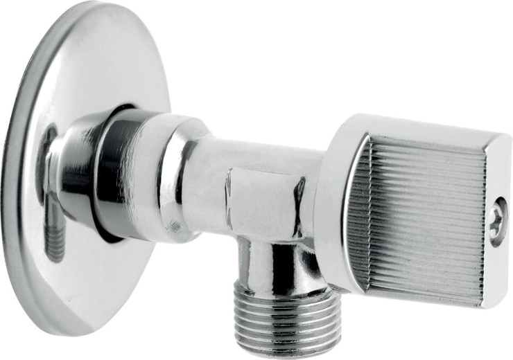 Kampinis ventilis be filtro 1/2 x 3/8, chromas