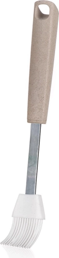 NATURAL silicone pastry brush with stainless steel handle 27 × 3.5 cm