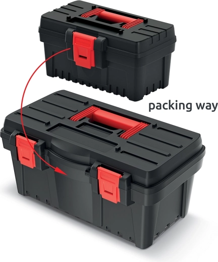 2-in-1 tool case set Prosperplast DARK 50 + DARK 30, black