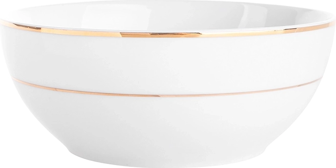 MariaPaula klasika auksinė linija salotinė dubenėlė 17 cm, 820 ml