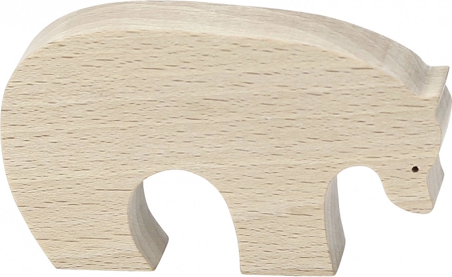 Wooden Bear Figurine
