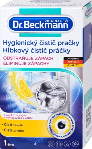 Higieninis skalbimo mašinos valiklis su aktyvintąja anglimi 250 g DR. BECKMANN