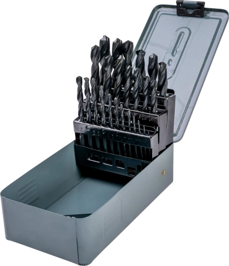 HSS Metal Drill Bit Set 1.0–13.0 mm, 25 pieces