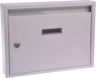 Daugiabučio pašto dėžutė 320 × 240 × 60 mm balta be skylių