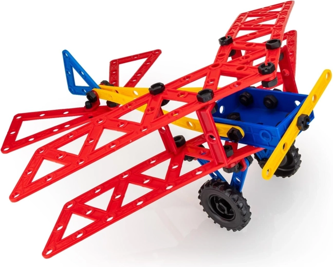 Kūrybiški modeliai: biplanas, transporto priemonės ir laivai