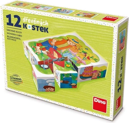 Dino Educational Blocks Occupations - Set of 12 Blocks