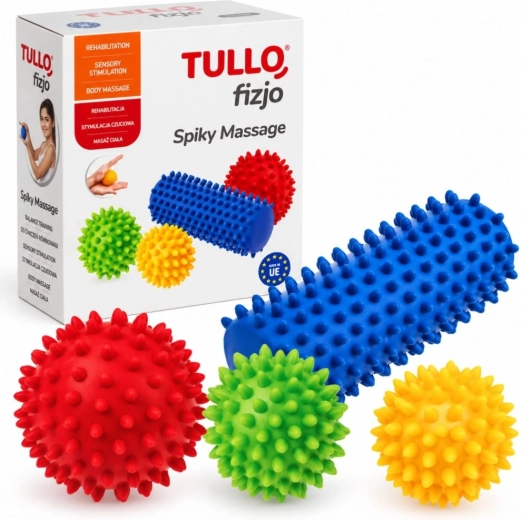 Tullo Massage Set with Nubs, 4 Pieces