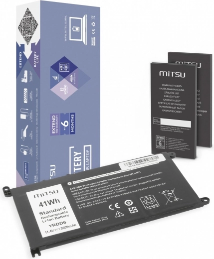 Battery for Dell Inspiron 14 5481, 5590 3600 mAh (41 Wh) 11.4 V