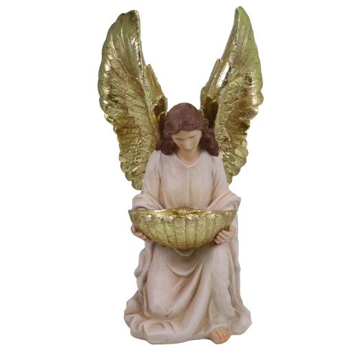 Christmas decorative angel figurine made of resin 50 cm - 1 piece