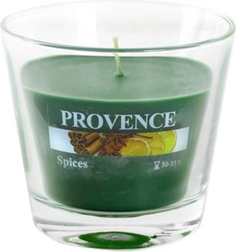 Scented Glass Candle Provence Spice 35 Hours