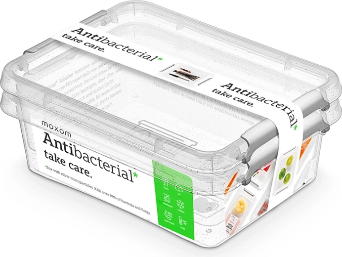 Antibacterial Food Containers 1.15 L (2 pcs)