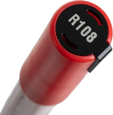 Precise 4 mm tip and color marking on the cap