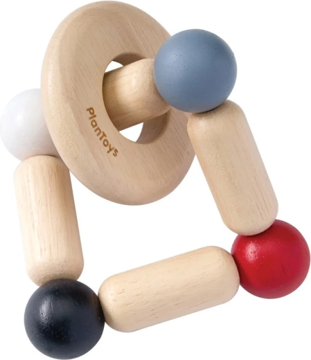 PlanToys kontrastinis barškutis kvadratas