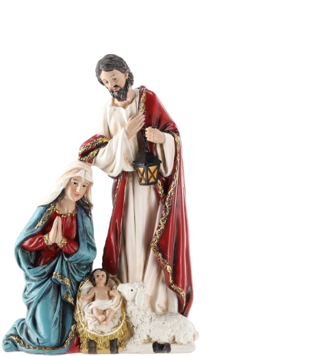 Betliejaus figūrėlė Šventoji šeima (Jėzaus gimimas) – 1 vnt.