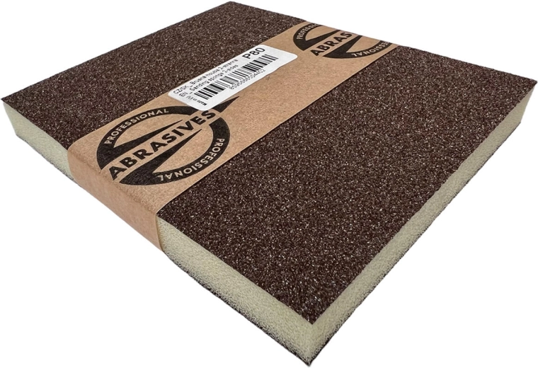 Sanding sponge 4-sided 100 × 70 × 25 mm, grit 220