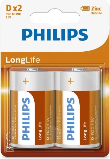 Philips baterijos R20 1.5V