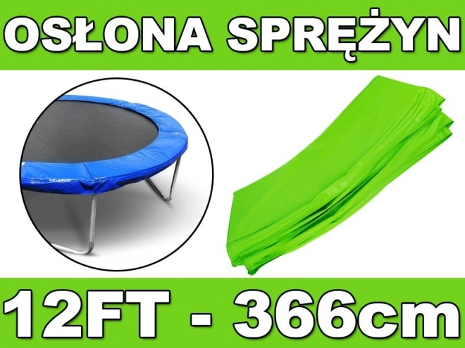 SKYRAMIZ spring protection pad for 366 cm (12 ft) garden trampoline – green