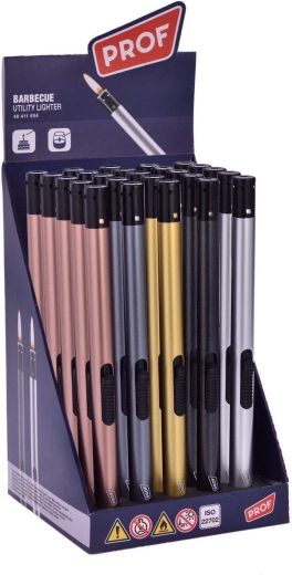Flame refillable lighter PROF 21 cm – mixed colors