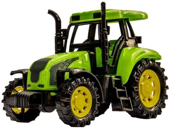 Realistic tractor with striking details