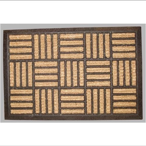Criss Cross durų kilimėlis 40 × 60 cm iš kokosų pluošto ir PP