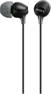 Ausinės į ausis su mikrofonu SONY MDR-EX15AP juodos