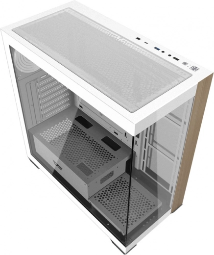 Darkflash DS900W Computer Case, white, without fans