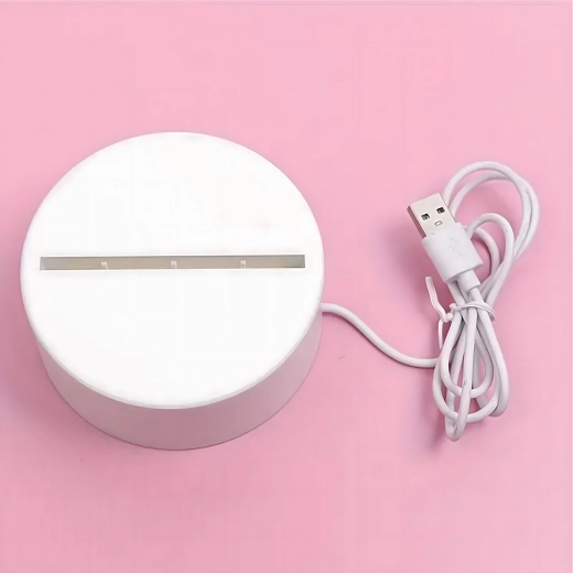 Naktinė LED lemputė „Širdis“ – 3D iliuzija, USB