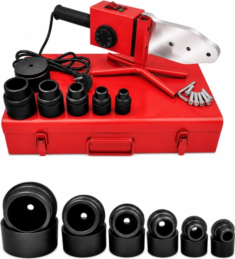 Polyfusion plastic pipe welder Renew Force 2720 W (16–63 mm) with metal case