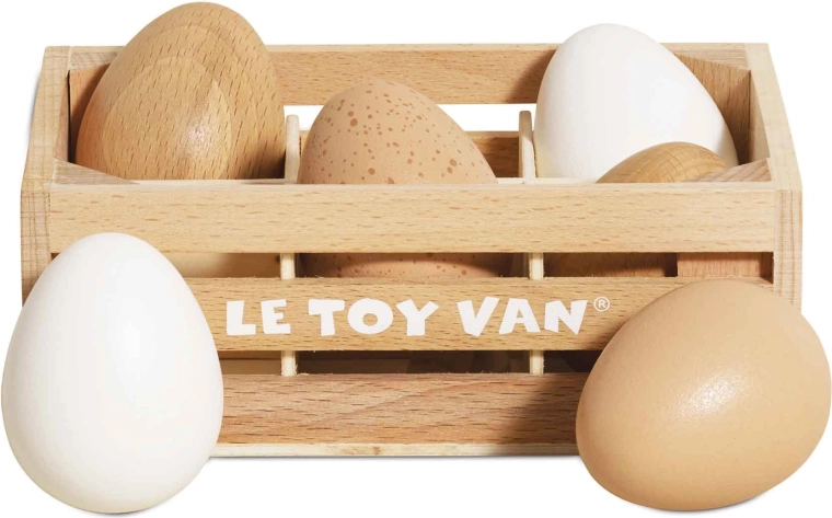 Mediniai kiaušiniai dėžutėje Le Toy Van