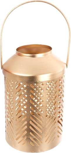 Auksinis metalinis žvakidė 15,5 cm