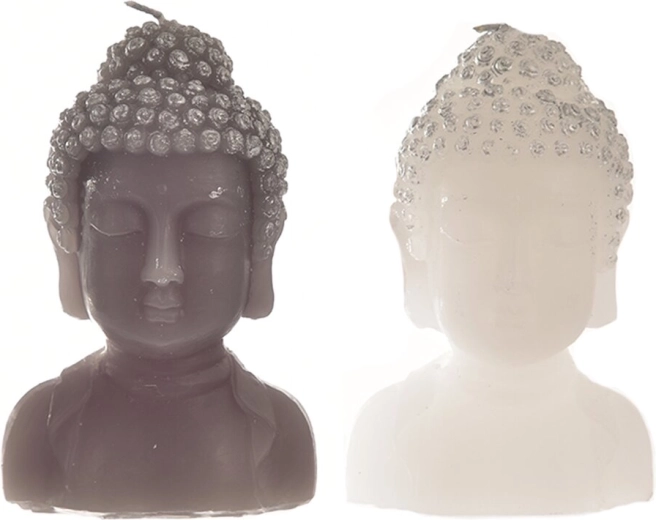 Žvakė Buda – dekoratyvinė figūrinė žvakė 12 cm (2 variantai)