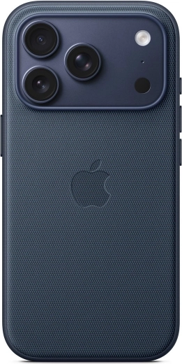 TechWoven textile case with MagSafe for iPhone 17 Pro – Blue