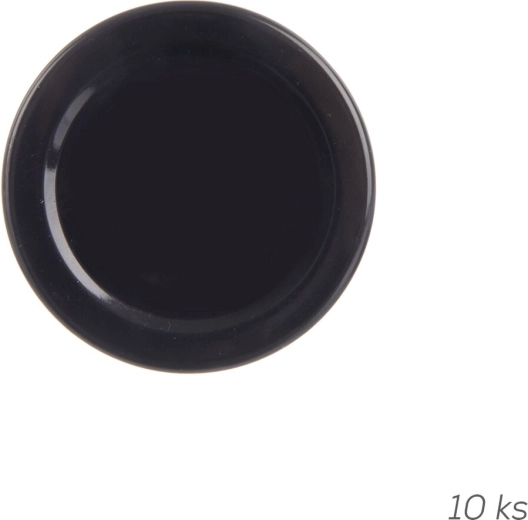 Metalinis dangtelis TO 53 (53 mm) juodas, 10 vnt.