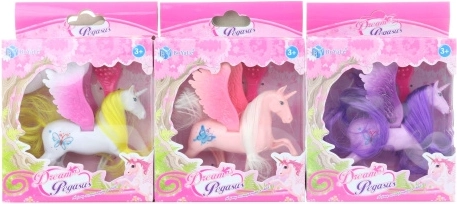 Plastic unicorn with comb for children
