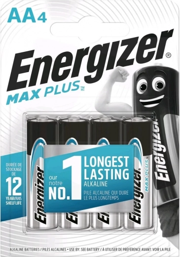Alkaline Batteries AA ENERGIZER MAX PLUS, 4 pcs