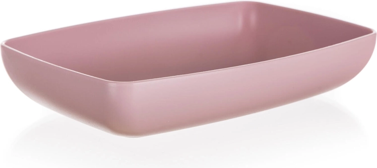Serviravimo padėklas CULINARIA 18 × 12 × 3,5 cm – rožinis, plastikinis