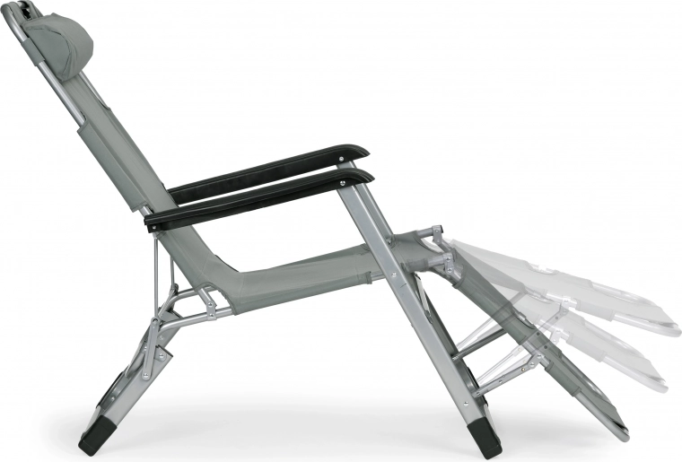 Reguliuojama kojų atrama ir galvos pagalvėlė