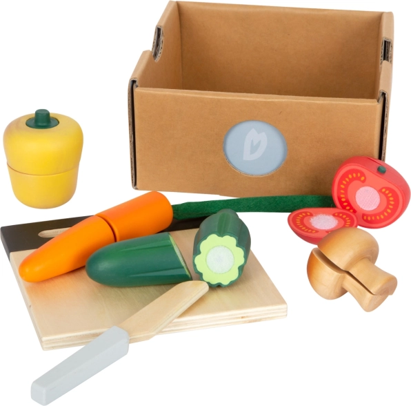 Small Foot Fresh wooden vegetable slicing set