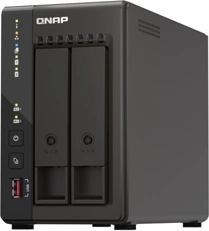 High-performance desktop NAS QNAP with Intel Celeron and HDMI outputs
