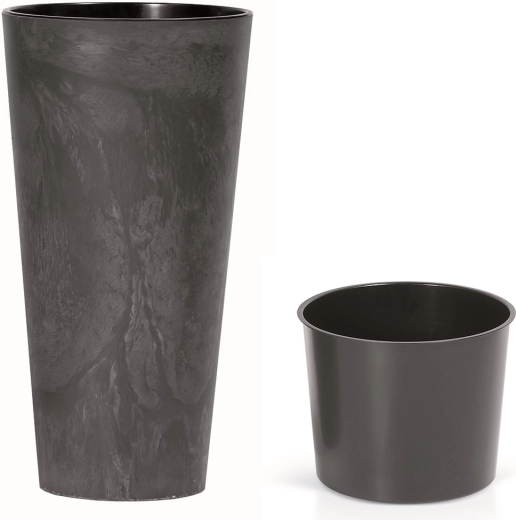 Tubus Slim Planter concrete effect anthracite
