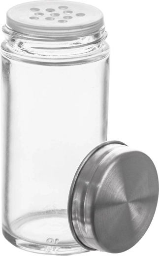 Stiklinis prieskonių indelis su sieteliu, 100 ml