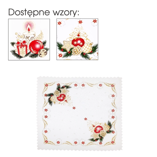Kalėdinė dekoratyvinė servetėlė Boże Narodzenie 46 × 46 cm – 1 vnt.