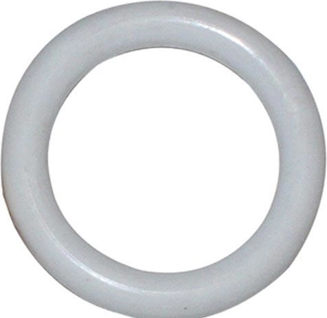 Plastikinis žiedas užuolaidų karnizo strypui, baltas, pakuotė 10 vnt.