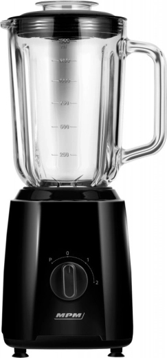 Countertop blender with 1.5 L glass jug