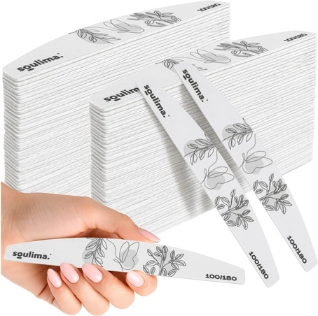 Nagų dildė slim – laivelio formos 100/180 Soulima zebra, 100 vnt.