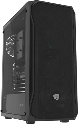PC case FURY SHOBO SH4F midi tower with tempered glass black