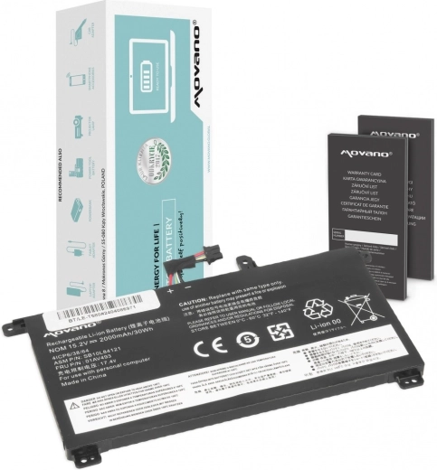 Movano battery for Lenovo ThinkPad T570/T580/P51s 2000 mAh 30 Wh